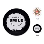 Black And White Simple Make Me Smile T Shirt 20250203 014057 0000 Playing Cards Single Design (Round)