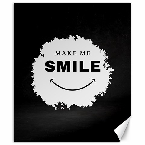 Black And White Simple Make Me Smile T Shirt 20250203 014057 0000 Canvas 20  x 24  from ArtsNow.com 19.57 x23.15  Canvas - 1