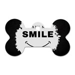 Black And White Simple Make Me Smile T Shirt 20250203 014057 0000 Dog Tag Bone (Two Sides)