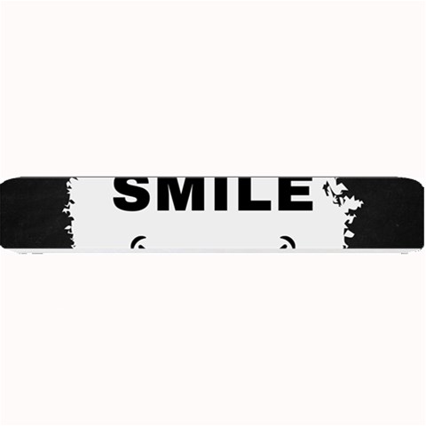 Black And White Simple Make Me Smile T Shirt 20250203 014057 0000 Small Bar Mat from ArtsNow.com 24 x4  Bar Mat