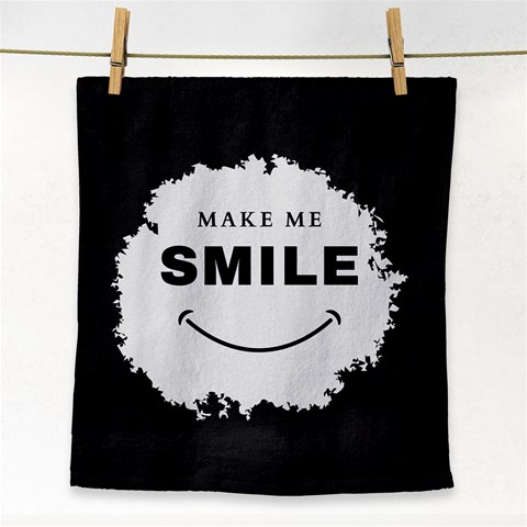 Black And White Simple Make Me Smile T Shirt 20250203 014057 0000 Face Towel from ArtsNow.com Front