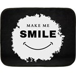 Black And White Simple Make Me Smile T Shirt 20250203 014057 0000 Two Sides Fleece Blanket (Mini)