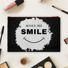 Black And White Simple Make Me Smile T Shirt 20250203 014057 0000 Cosmetic Bag (Large) from ArtsNow.com Back