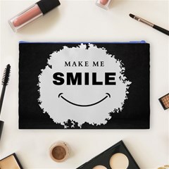 Black And White Simple Make Me Smile T Shirt 20250203 014057 0000 Cosmetic Bag (Large) from ArtsNow.com Back