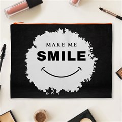 Black And White Simple Make Me Smile T Shirt 20250203 014057 0000 Cosmetic Bag (XL) from ArtsNow.com Front