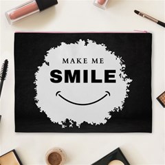 Black And White Simple Make Me Smile T Shirt 20250203 014057 0000 Cosmetic Bag (XL) from ArtsNow.com Back