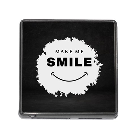 Black And White Simple Make Me Smile T Shirt 20250203 014057 0000 Memory Card Reader (Square 5 Slot) from ArtsNow.com Front