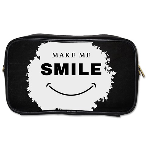 Black And White Simple Make Me Smile T Shirt 20250203 014057 0000 Toiletries Bag (Two Sides) from ArtsNow.com Front