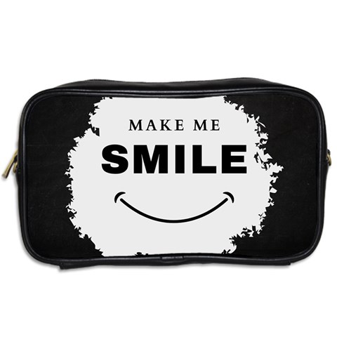 Black And White Simple Make Me Smile T Shirt 20250203 014057 0000 Toiletries Bag (Two Sides) from ArtsNow.com Back