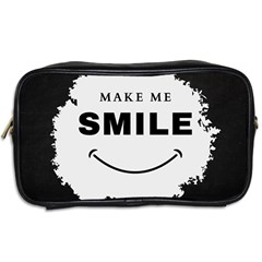 Black And White Simple Make Me Smile T Shirt 20250203 014057 0000 Toiletries Bag (Two Sides) from ArtsNow.com Back