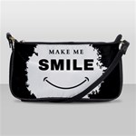 Black And White Simple Make Me Smile T Shirt 20250203 014057 0000 Leather Shoulder Clutch Bag