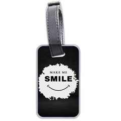 Black And White Simple Make Me Smile T Shirt 20250203 014057 0000 Luggage Tag (two sides) from ArtsNow.com Front