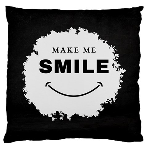 Black And White Simple Make Me Smile T Shirt 20250203 014057 0000 Large Cushion Case (Two Sides) from ArtsNow.com Front