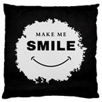 Black And White Simple Make Me Smile T Shirt 20250203 014057 0000 Large Cushion Case (Two Sides)