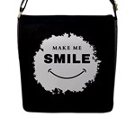 Black And White Simple Make Me Smile T Shirt 20250203 014057 0000 Flap Closure Messenger Bag (L)