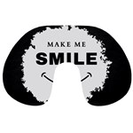 Black And White Simple Make Me Smile T Shirt 20250203 014057 0000 Travel Neck Pillow