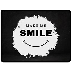 Black And White Simple Make Me Smile T Shirt 20250203 014057 0000 Two Sides Fleece Blanket (Large) from ArtsNow.com 80 x60  Blanket Front