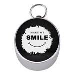 Black And White Simple Make Me Smile T Shirt 20250203 014057 0000 Mini Silver Compasses