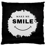 Black And White Simple Make Me Smile T Shirt 20250203 014057 0000 Standard Premium Plush Fleece Cushion Case (Two Sides)