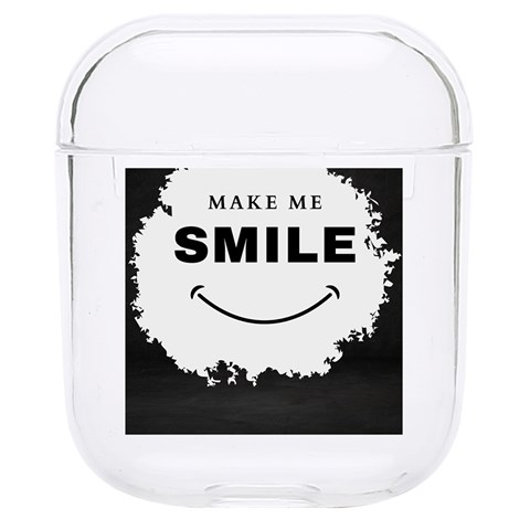 Black And White Simple Make Me Smile T Shirt 20250203 014057 0000 Hard PC AirPods 1/2 Case from ArtsNow.com Front