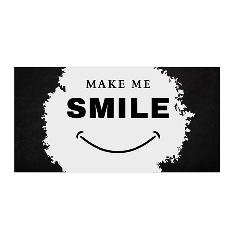 Black And White Simple Make Me Smile T Shirt 20250203 014057 0000 Satin Wrap 35  x 70  from ArtsNow.com Front