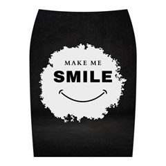 Black And White Simple Make Me Smile T Shirt 20250203 014057 0000 Midi Wrap Pencil Skirt from ArtsNow.com Back