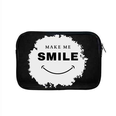 Black And White Simple Make Me Smile T Shirt 20250203 014057 0000 Apple MacBook Pro 15  Zipper Case from ArtsNow.com Front