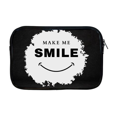 Black And White Simple Make Me Smile T Shirt 20250203 014057 0000 Apple MacBook Pro 17  Zipper Case from ArtsNow.com Front