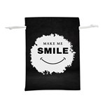 Black And White Simple Make Me Smile T Shirt 20250203 014057 0000 Lightweight Drawstring Pouch (S)