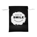 Black And White Simple Make Me Smile T Shirt 20250203 014057 0000 Lightweight Drawstring Pouch (L)