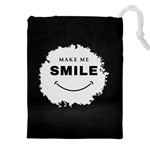 Black And White Simple Make Me Smile T Shirt 20250203 014057 0000 Drawstring Pouch (4XL)