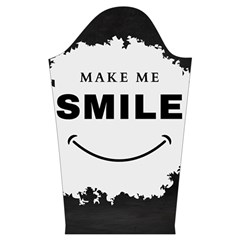 Black And White Simple Make Me Smile T Shirt 20250203 014057 0000 Kids  Long Sleeve Velvet Lounge Robe from ArtsNow.com Sleeve Right