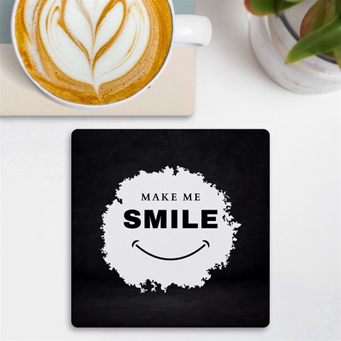 Black And White Simple Make Me Smile T Shirt 20250203 014057 0000 UV Print Square Tile Coaster  from ArtsNow.com Front