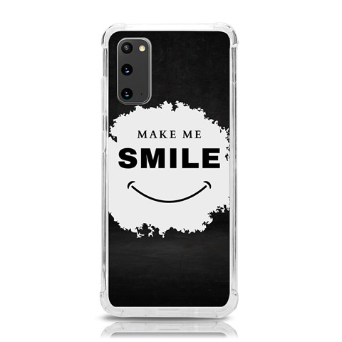 Black And White Simple Make Me Smile T Shirt 20250203 014057 0000 Samsung Galaxy S20 6.2 Inch TPU UV Case from ArtsNow.com Front