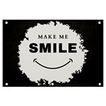 Black And White Simple Make Me Smile T Shirt 20250203 014057 0000 Banner and Sign 6  x 4 