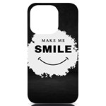 Black And White Simple Make Me Smile T Shirt 20250203 014057 0000 iPhone 14 Pro Black UV Print PC Hardshell Case