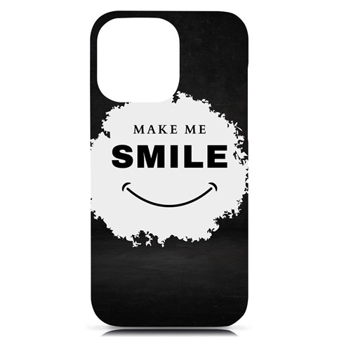 Black And White Simple Make Me Smile T Shirt 20250203 014057 0000 iPhone 14 Pro Max Black UV Print PC Hardshell Case from ArtsNow.com Front