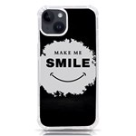 Black And White Simple Make Me Smile T Shirt 20250203 014057 0000 iPhone 14 TPU UV Print Case