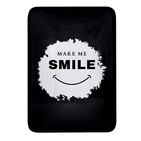 Black And White Simple Make Me Smile T Shirt 20250203 014057 0000 Rectangular Glass Fridge Magnet (4 pack) from ArtsNow.com Front