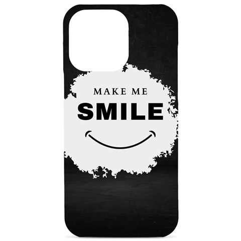 Black And White Simple Make Me Smile T Shirt 20250203 014057 0000 iPhone 15 Pro Max Black UV Print PC Hardshell Case from ArtsNow.com Front