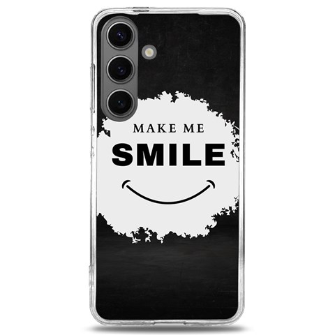 Black And White Simple Make Me Smile T Shirt 20250203 014057 0000 Samsung Galaxy S24 6.2 Inch TPU UV Case from ArtsNow.com Front