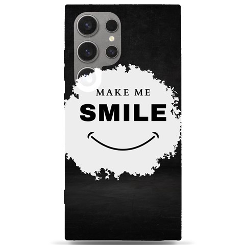 Black And White Simple Make Me Smile T Shirt 20250203 014057 0000 Samsung Galaxy S24 Ultra 6.9 Inch Black TPU UV Case from ArtsNow.com Front