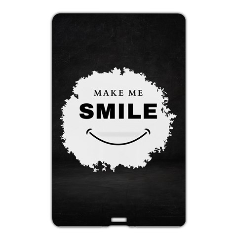 Black And White Simple Make Me Smile T Shirt 20250203 014057 0000 Name Card Style USB Flash Drive from ArtsNow.com Back