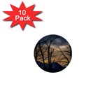 Tree silhouette at border of nahuel haupi lake, rio negro, argentina 1  Mini Buttons (10 pack) 