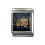 Tree silhouette at border of nahuel haupi lake, rio negro, argentina Italian Charm (13mm)