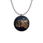 Tree silhouette at border of nahuel haupi lake, rio negro, argentina 1  Button Necklace