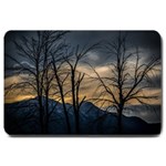 Tree silhouette at border of nahuel haupi lake, rio negro, argentina Large Doormat