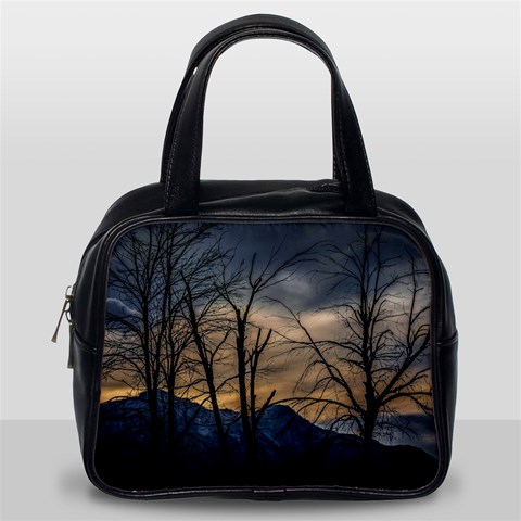 Tree silhouette at border of nahuel haupi lake, rio negro, argentina Classic Handbag (One Side) from ArtsNow.com Front