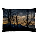 Tree silhouette at border of nahuel haupi lake, rio negro, argentina Pillow Case