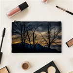 Tree silhouette at border of nahuel haupi lake, rio negro, argentina Cosmetic Bag (Medium)